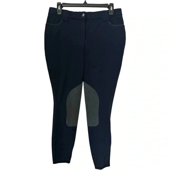 S Hippique | Equestrian Riding Pants | Navy Blue Breeches | Suede Grips | US 30 - Picture 1 of 6